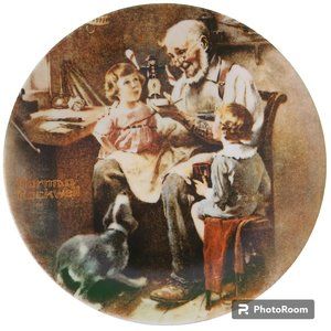 Norman Rockwell "The Toy Maker" 1977 Collector Plate